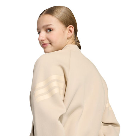 adidas Performance Cardigan - Cropped - Khaki Three/Crlystal Lin