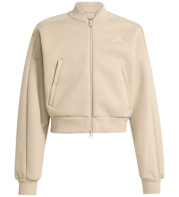 adidas Performance Cardigan - Cropped - Khaki Three/Crlystal Lin