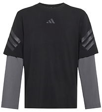 adidas Performance Bluse - Future Icons - Sort/Grey Five/Sort