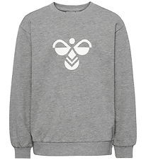Hummel Sweatshirt - hmlJr Reg Tukas - Grey Melange