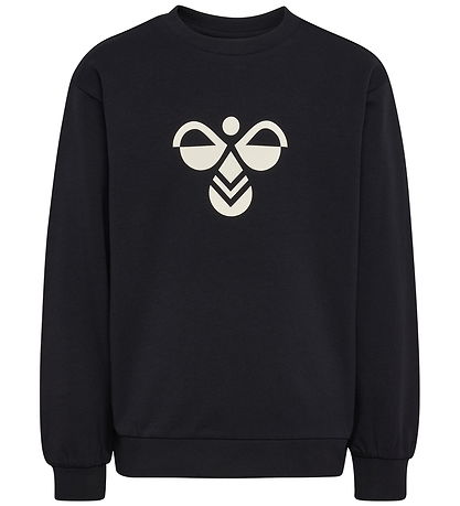 Hummel Sweatshirt - hmlJr Reg Tukas - Sort m. Logo