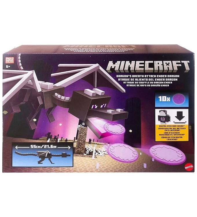 Minecraft Legetøjsfigur - 55 cm - Dragon's Breath Attack Ender D