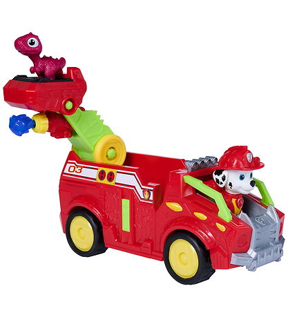 Paw Patrol Bil - Dino Rescue Fire Truck - Dino-filmen - Marshall