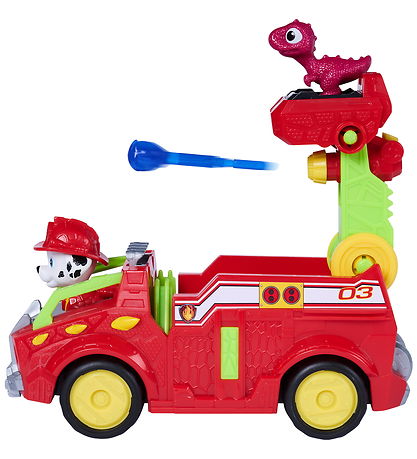 Paw Patrol Bil - Dino Rescue Fire Truck - Dino-filmen - Marshall