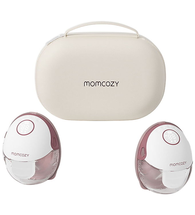 Momcozy Brystpumpe - M6 Dobbeltpakke Bærbar Brystpumpe - Rød