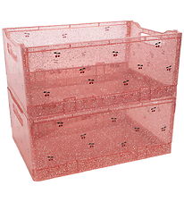 Konges Sløjd Foldekasser - 2-pak - 16x28x38 cm - Sparkling Blush