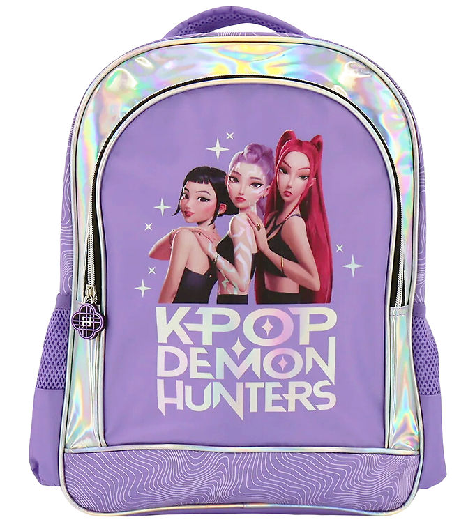 Kpop Demon Hunters Rygsæk - 41x37x20 cm - Lilla