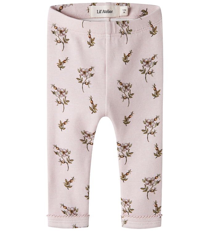 Lil Atelier Leggings - Slim - NbfGayo - Husted Violet/Apple Rose