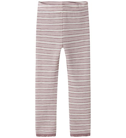 Name It Leggings - Uld - NmfWang - Snow White/Violet Ice/Toadsto