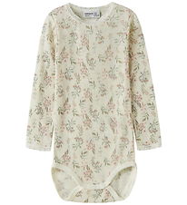 Name It Body l/æ - Uld - NmfWang - Snow White/Flowers/Leafs
