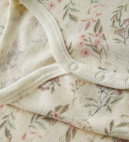 Name It Body l/æ - Uld - NmfWang - Snow White/Flowers/Leafs