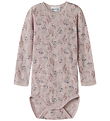Name It Body l/æ - Uld - NmfWang - Violet Ice/Flowers/Leafs