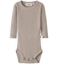 Lil Atelier Body l/æ - Rib - Uld/Modal - Slim - NbnNalu - Feathe