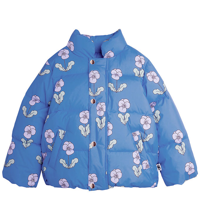 Mini Rodini Dynejakke - Violas - Blue