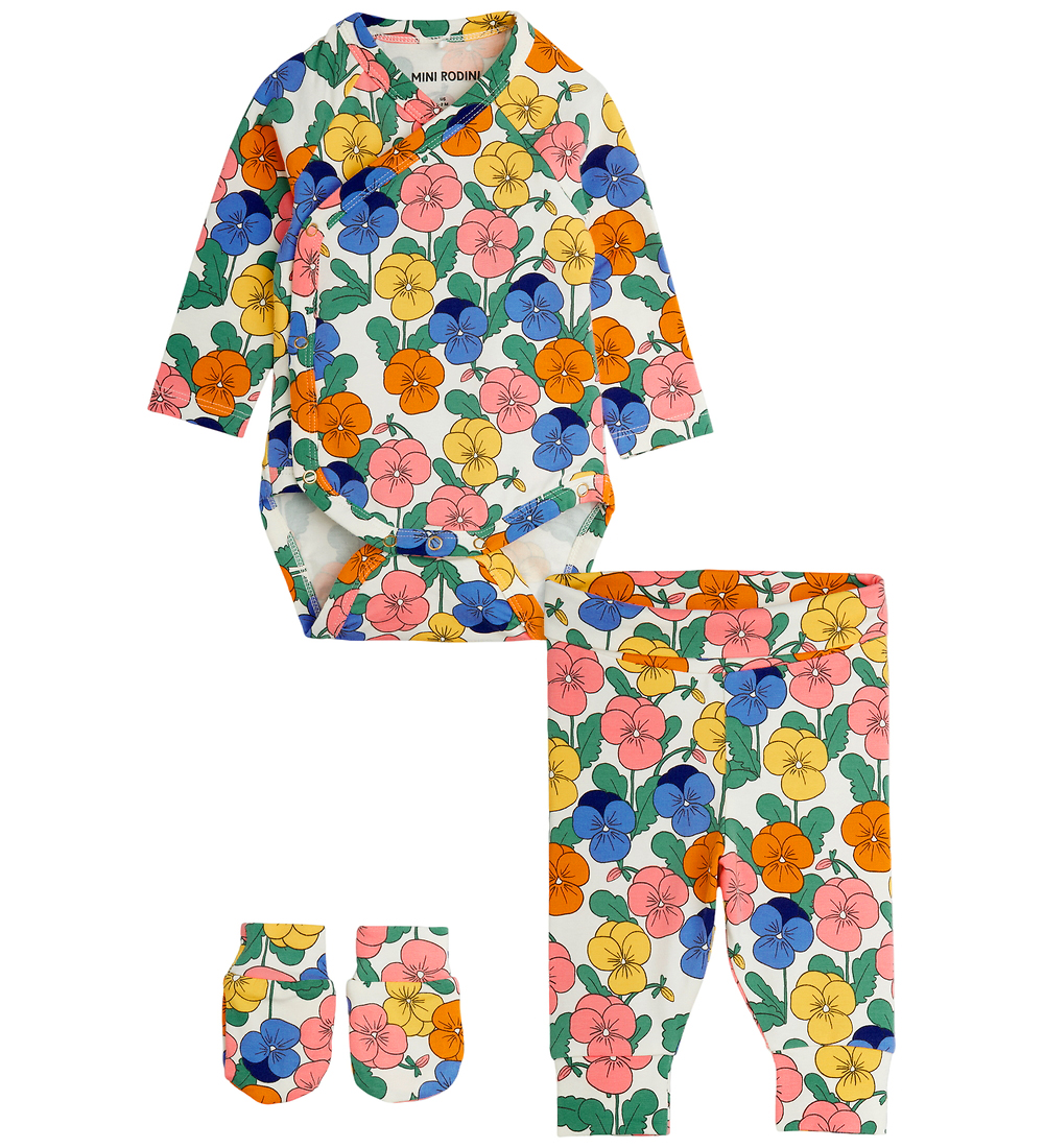 Mini Rodini Set - Body mlLeggingsMoufles - Altos - Multi - Mini Rodini - 68 - Body ML 67$