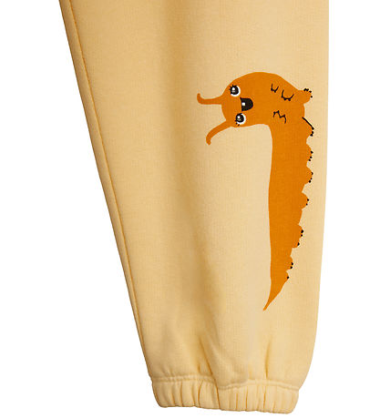 Mini Rodini Sweatsæt - Velvet - Orm - Gul