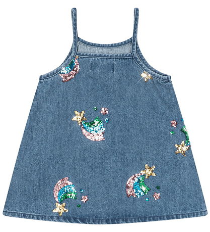 Konges Sløjd Kjole - Denim - Magot Sequin - Rainbow Star