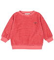 Konges Sløjd Sweatshirt - Frotté - Itty - Cardinal Rose Stripe