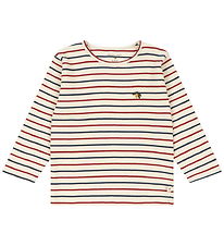 Konges Sløjd Bluse - Rib - Voco Modal - Tricolore Bleu