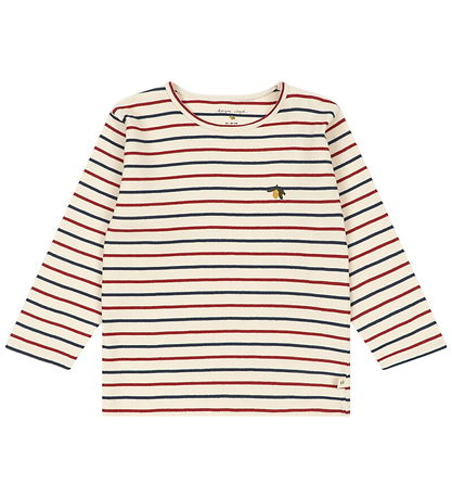 Konges Sløjd Bluse - Rib - Voco Modal - Tricolore Bleu