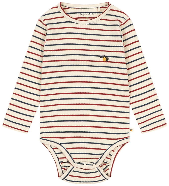 Konges Sløjd Body l/æ - Rib - Voco Modal - Tricolore Bleu