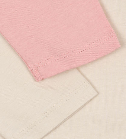 Konges Sløjd Bluse - 2-pak - Lin - Pink Dolphin/Antique White