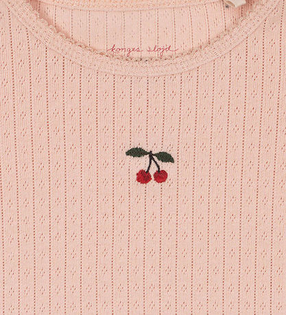 Konges Sløjd Bluse - Hulmønster/Blonder - Minnie - Pale Blush