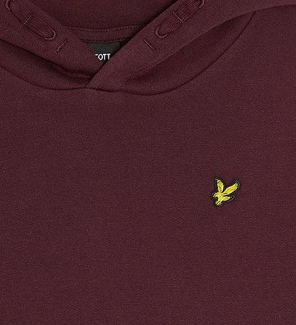 Lyle & Scott Hættetrøje - Brush Back - Burgundy