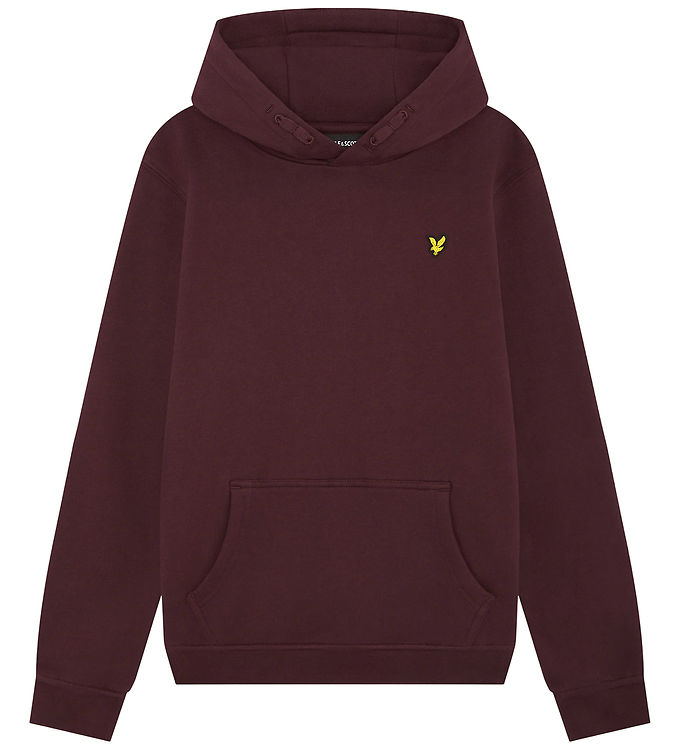 Lyle & Scott Hoodie - Borsta tillbaka - Burgundy