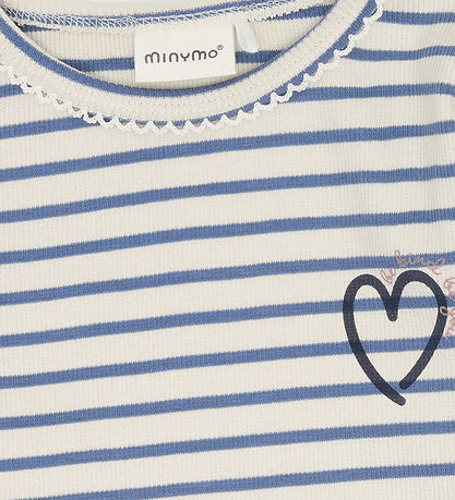 Minymo Bluse - Rib - Moonlight Blue