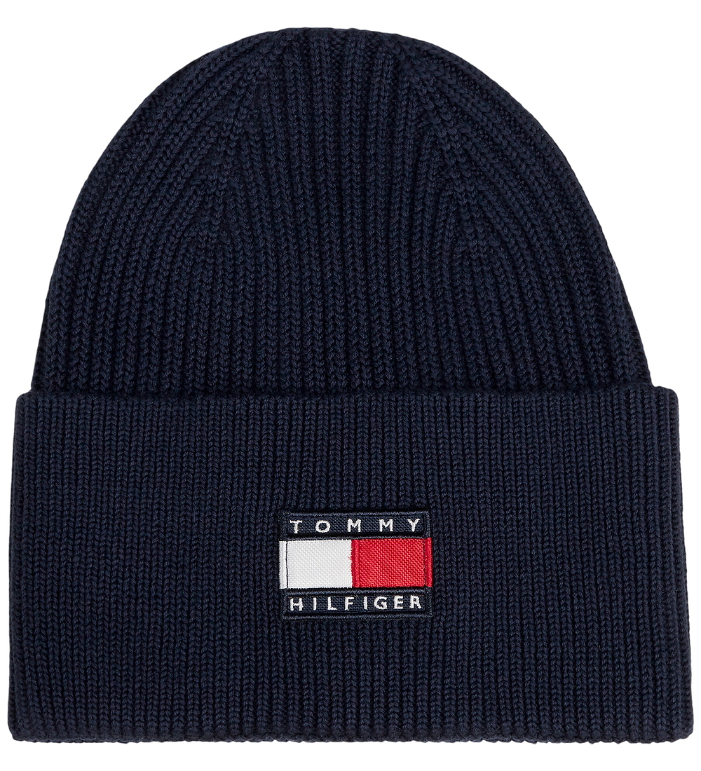 Tommy Hilfiger Bonnet - Tricot - Dark Blue - Tommy Hilfiger - SM - Bonnet 31 €