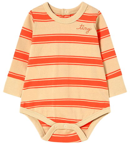 Tiny Cottons Body l/æ - Retro Stripes - Summer Red