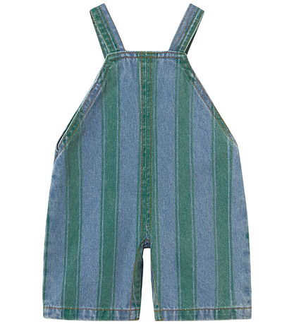 Tiny Cottons Smækbukser - Retro Stripes - Denim Medium Wash