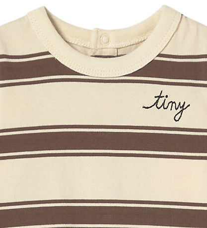 Tiny Cottons Body l/æ - Retro Stripes - Cacao