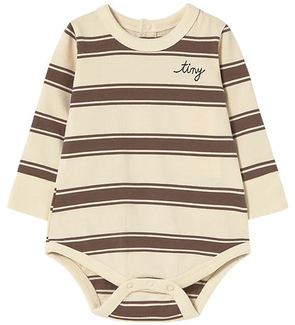 Tiny Cottons Body l/æ - Retro Stripes - Cacao
