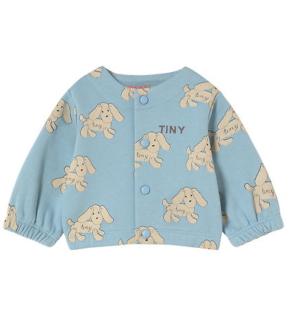Tiny Cottons Cardigan - Sweat - Dogs - Denim Blue