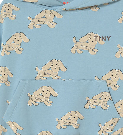 Tiny Cottons Hættetrøje - Dogs - Denim Blue