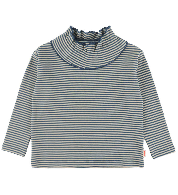 Tiny Cottons Bluse - Rib - Stormy Blue