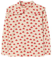 Tiny Cottons Bluse - Rib - Mini Mushrooms - Ivory