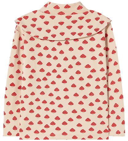 Tiny Cottons Bluse - Rib - Mini Mushrooms - Ivory