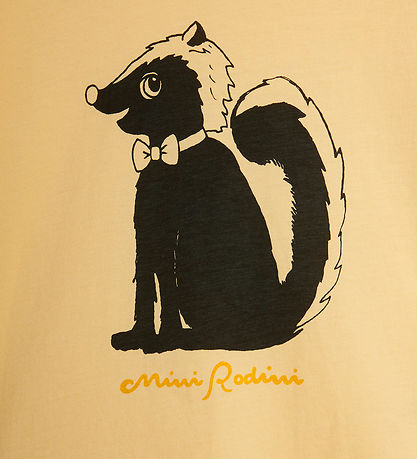 Mini Rodini T-shirt - Skunk - Yellow