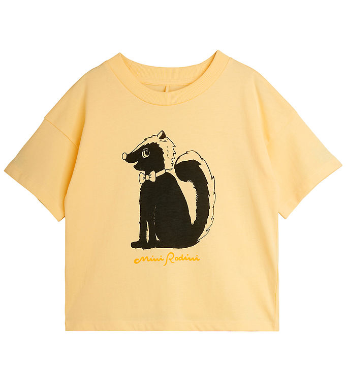 Mini Rodini T-shirt - Skunk - Yellow