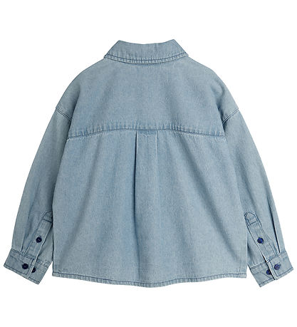 Mini Rodini Skjorte - Denim Skunk - Blue