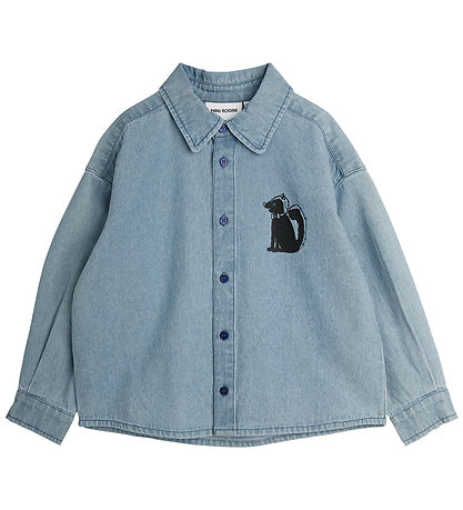 Mini Rodini Skjorte - Denim Skunk - Blue