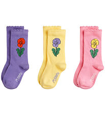 Mini Rodini Strømper - 3-pak - Violas - Multi