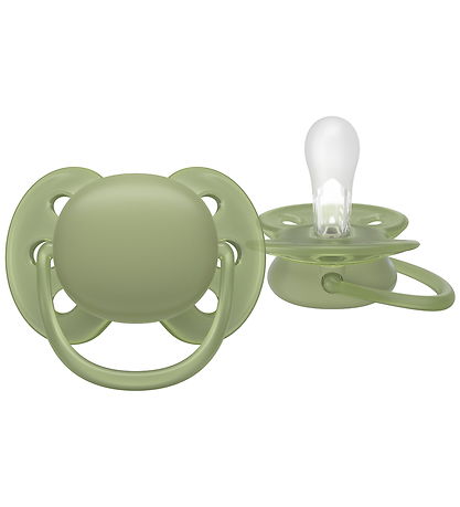 Philips Avent Sutter - 2-pak - Ultra Soft - Grøn/Orange