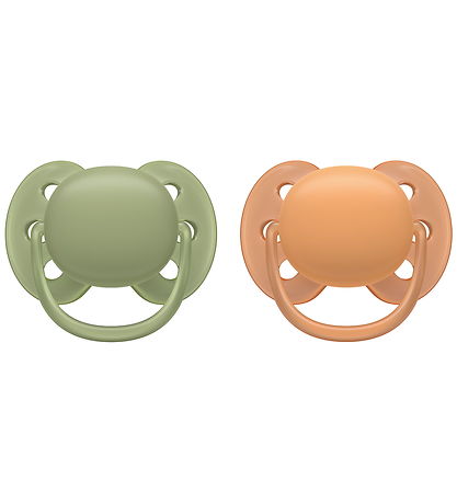 Philips Avent Sutter - 2-pak - Ultra Soft - Grøn/Orange