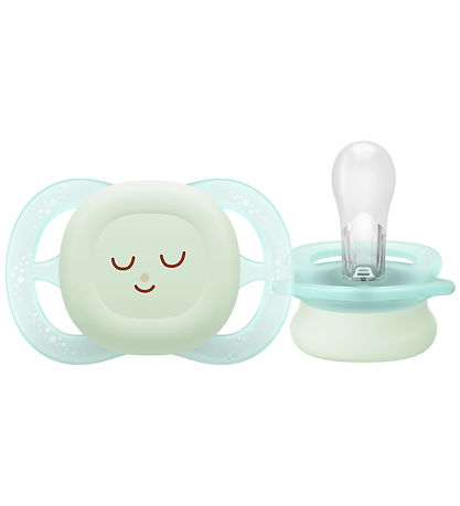 Philips Avent Sutter - 2-pak - Ultra Start Nighttime - Grøn/Blå