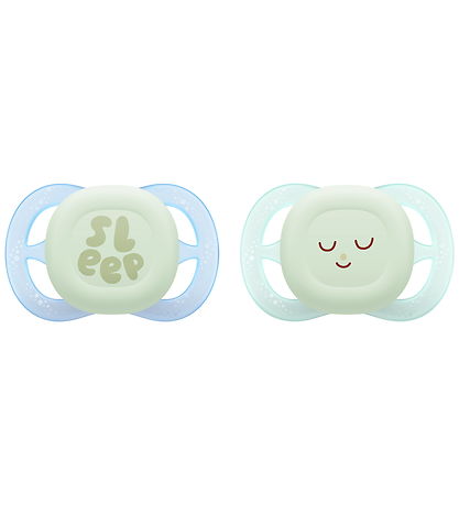 Philips Avent Sutter - 2-pak - Ultra Start Nighttime - Grøn/Blå