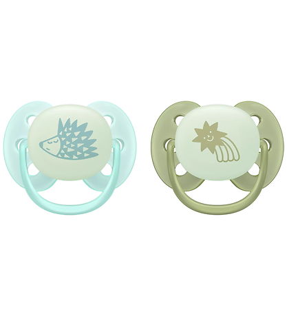 Philips Avent SUtter - 2-pak - Ultra Soft Nighttime - Blå/Grøn